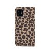 iPhone 11 Plånboksfodral Kortfack Leopardmönster Mörkbrun