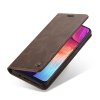 Samsung Galaxy A50 Plånboksetui Retro Flip Stativfunktion Mørkebrun