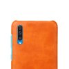 Samsung Galaxy A50 Skal Hårdplast PU-Läder Orange