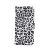 iPhone 11 Plånboksfodral Kortfack Leopardmönster Vit