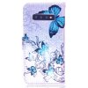Samsung Galaxy S10 Plånboksfodral Kortfack Motiv Fjärilar Blåa