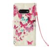 Samsung Galaxy S10E Plånboksfodral PU-läder Motiv Fjärilar och Blommor