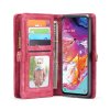 Samsung Galaxy A70 Mobilplånbok Kortfack Löstagbart Skal Röd