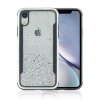 iPhone Xr Skal Hårdplast Transparent Glitter Silver