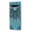 Samsung Galaxy S10 Skal TPU Gulddetaljer Motiv Svart Mandala