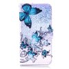 iPhone Xr Plånboksfodral Kortfack Motiv Blå Fjärilsmönster