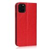 iPhone 11 Pro Plånboksfodral Kortfack Äkta Läder Röd