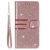 iPhone 11 Pro Plånboksfodral Glitter Röda Ränder Roseguld