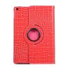 iPad 10.2 Fodral 360 Grader Vridbar Krokodilmönster Röd Magenta