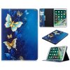 iPad 10.2 Fodral Motiv Blå och Guld Fjärilar