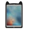 iPad 9.7 Skal Silikon 3D Katt Svart