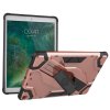 iPad 9.7 Skal TPU Hårdplast Hybrid Kickstand Armor Rosa