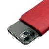 iPhone 11/11 Pro/11 Pro Max Väska med Kortfack Äkta Läder Röd