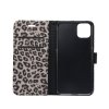 iPhone 11 Plånboksfodral Kortfack Leopardmönster Ljusbrun