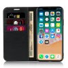 iPhone 11 Pro Plånboksfodral Kortfack Äkta Läder Svart