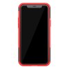 iPhone 11 Pro Skal Hårdplast TPU Däckmönster Stativfunktion Svart Röd