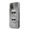 iPhone 11 Pro Skal Karl & Choupette Glitter Silver