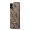 iPhone 11 Skal Double Cardslot Metal Triangle Brun