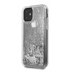 iPhone 11 Skal Glitter Hearts Silver