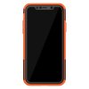 iPhone 11 Skal Hårdplast TPU Däckmönster Stativfunktion Svart Orange