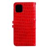 iPhone 12 Mini Fodral Krokodilmönster Röd
