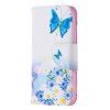 iPhone 12 Mini Fodral Motiv Blå Fjäril och Blommor