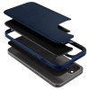 iPhone 12/iPhone 12 Pro Skal Leather Brick Navy