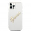 iPhone 12/iPhone 12 Pro Skal Vintage Script Guld Klar