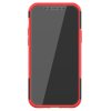 iPhone 12/iPhone 12 Pro Skal Däckmönster Stativfunktion Röd