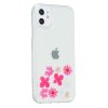 iPhone 12/iPhone 12 Pro Skal Flytande Motiv Rosa Blommor