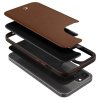 iPhone 12 Mini Skal Leather Brick Saddle Brown