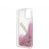 iPhone 12 Mini Skal Liquid Glitter Vintage Rosa