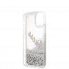 iPhone 12 Mini Skal Liquid Glitter Vintage Silver