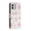 iPhone 12 Pro Max Fodral Motiv Rosa Blommor på Vitt