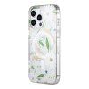 iPhone 12 Pro Max Skal Blommönster MagSafe Vit