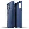 iPhone 12 Pro Max Skal Äkta Läder Kortficka Monaco Blue