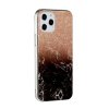 iPhone 12 Pro Max Skal Marmor Guld Glitter Svart