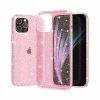 iPhone 12 Mini Skal Glitter Transparent Rosa