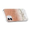 iPhone 12 Mini Skal Marmor Guld Glitter Vit