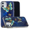 iPhone 12 Mini Skal Självlysande Motiv Guldiga Fjärilar