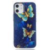 iPhone 12 Mini Skal Självlysande Motiv Guldiga Fjärilar