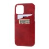 iPhone 12 Mini Skal Två Kortfack Röd