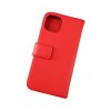 iPhone 12/iPhone 12 Pro Fodral Äkta läder Kortfack Röd
