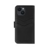 iPhone 13/14/15/16e/17e Fodral Magnet Wallet+ MagSafe Svart