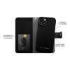 iPhone 13/14/15/16e/17e Fodral Magnet Wallet+ MagSafe Svart