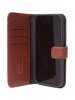 iPhone 13 Fodral Leather Detachable Wallet Chocolate Brown