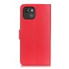 iPhone 13 Mini Fodral Litchi Röd