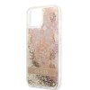iPhone 13 Mini Skal Liquid Glitter Paisley Pattern Guld
