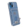 iPhone 13 Skal med Stativ Korthållare Transparent
