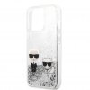 iPhone 13 Pro Max Skal Liquid Glitter Silver